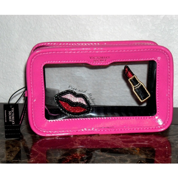Victoria's Secret Handbags - Victoria's Secret Hot Pink Makeup Bag Organizer